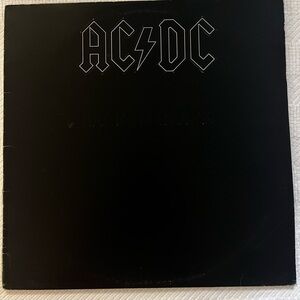 AC/DC Back in Black Vintage Vinyl Record Album—1980
